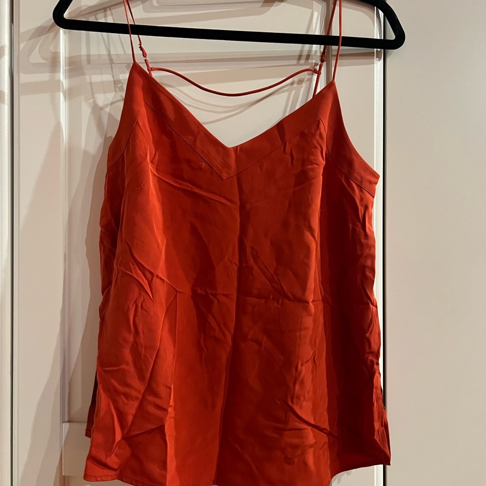 Cuyana Silk Red Cami